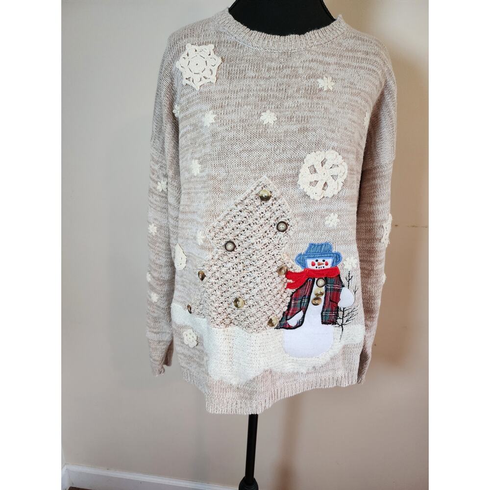 Vintage Ashley Hill‎ Womens XLarge Winter Themed Holiday Festive Sweater
